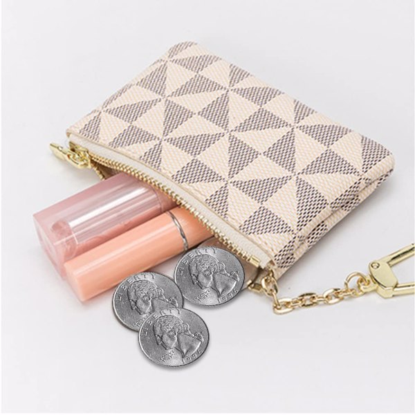Mini Wallet With Key Ring Zipper Men's And Women's Fashion Bag Pendant Leather Classic Handbag - Not Shipped On Weekends, Banned On Amazon