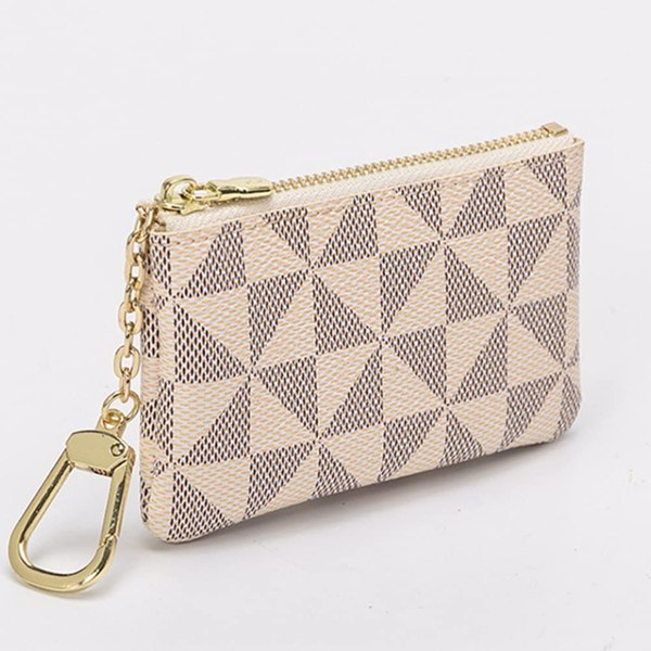 Mini Wallet With Key Ring Zipper Men's And Women's Fashion Bag Pendant Leather Classic Handbag - Not Shipped On Weekends, Banned On Amazon