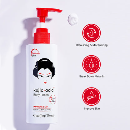 Kojic Acid Body Lotion Hydrating And Brightening Softening Skin