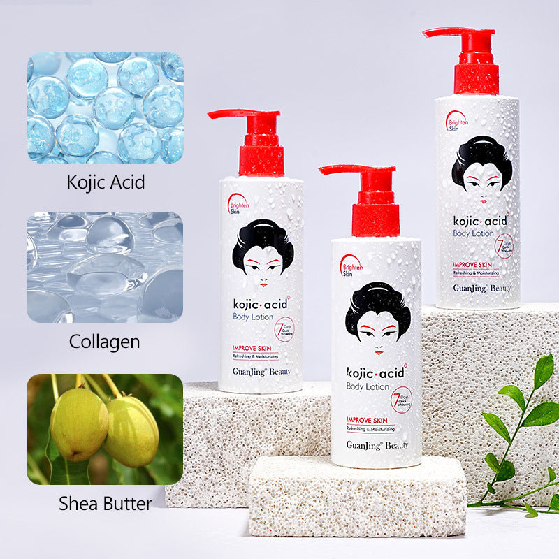 Kojic Acid Body Lotion Hydrating And Brightening Softening Skin