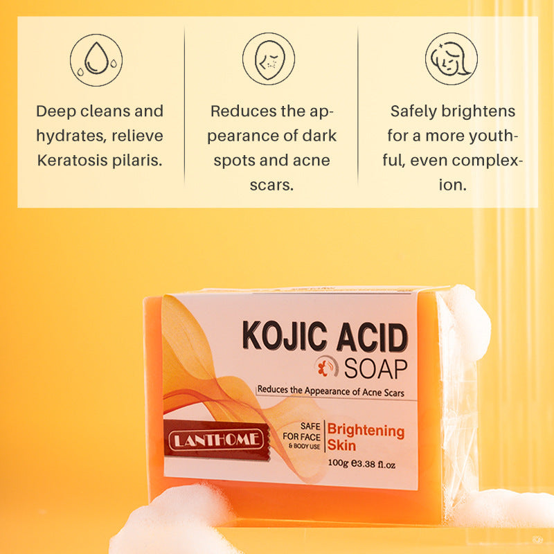 Lianbiquan Kojic Acid Soap 100g Skin Cleaning Facial Soap