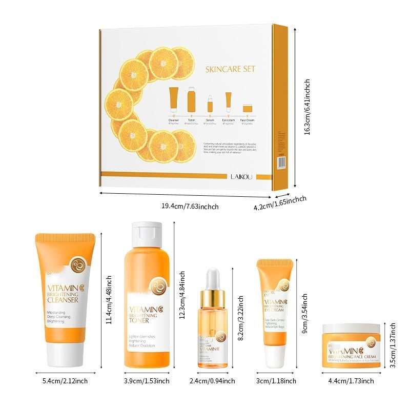 New Vitamin C Suit 5-piece Cleansing White Revitalizing Toner