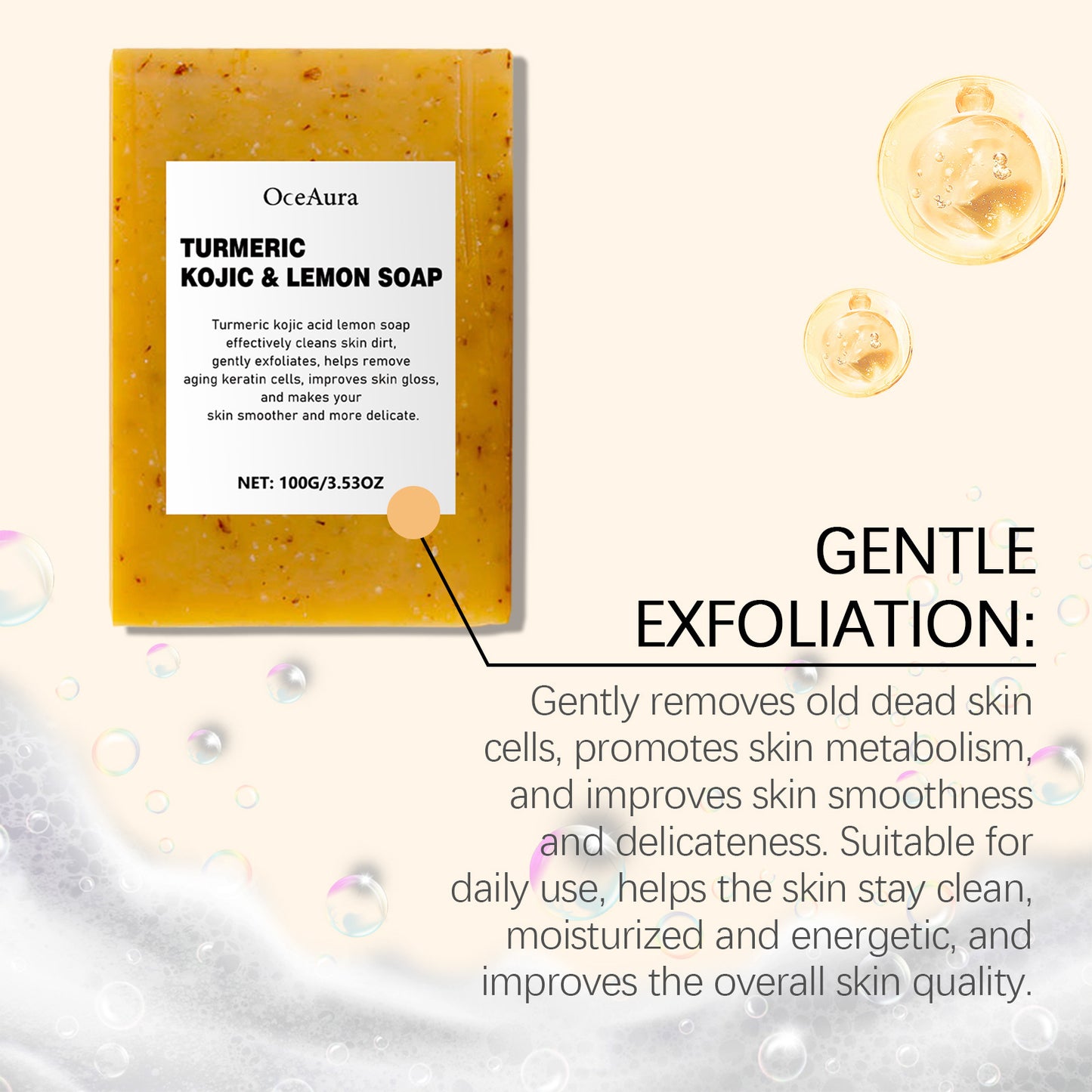 Lemon Turmeric Kojic Acid Soap Cold Process Cleansing