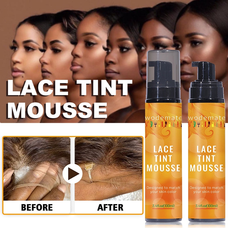 Lace Tint Mousse Waterproof Wig Tint Spray For Toupees Light Brown Wig Knots Healer Quick Dry Wig Grids Concealer No Residue