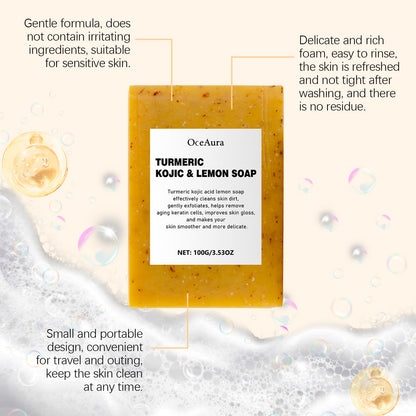 Lemon Turmeric Kojic Acid Soap Cold Process Cleansing