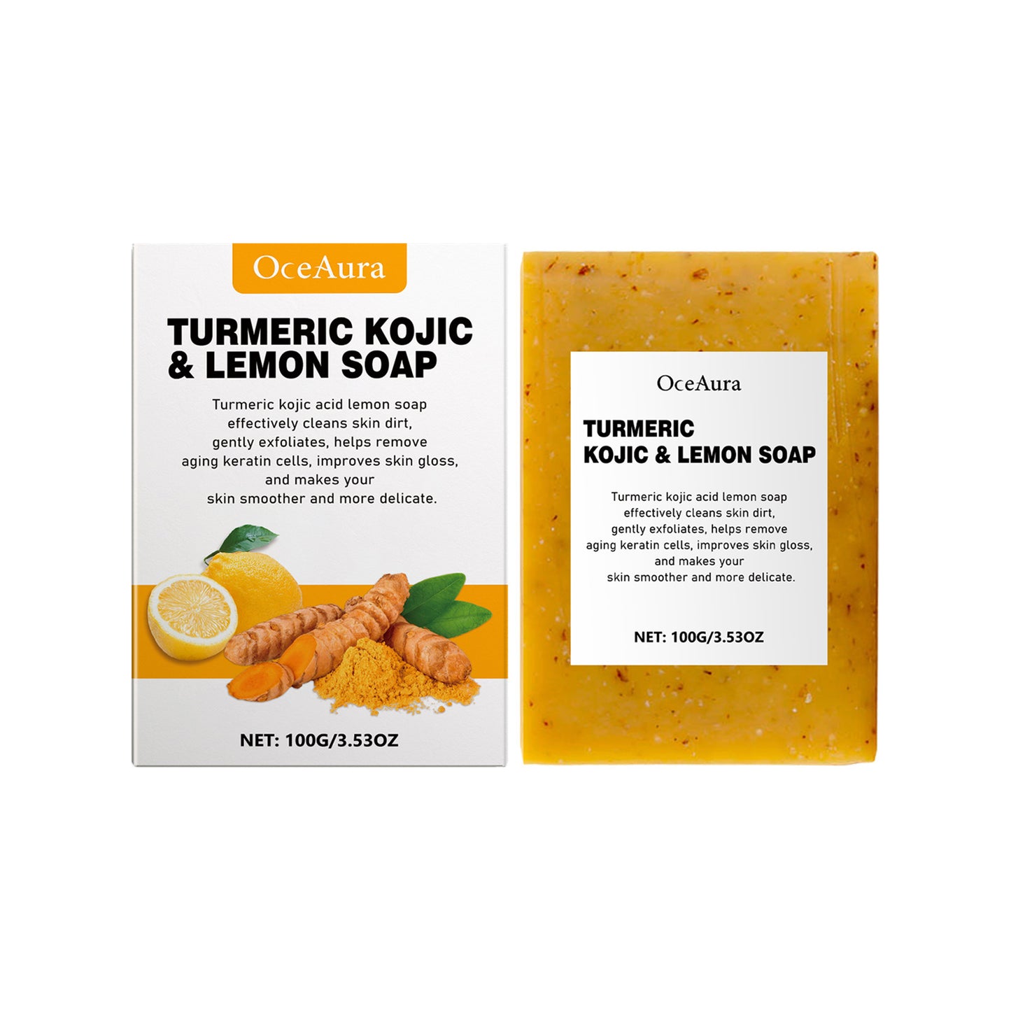 Lemon Turmeric Kojic Acid Soap Cold Process Cleansing