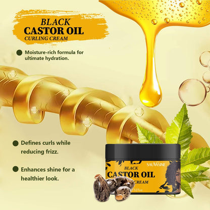 Black Castor Oil Curly Hair Cream Care