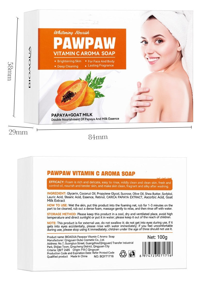 Papaya Vitamin C Whitening Nourishing Soap