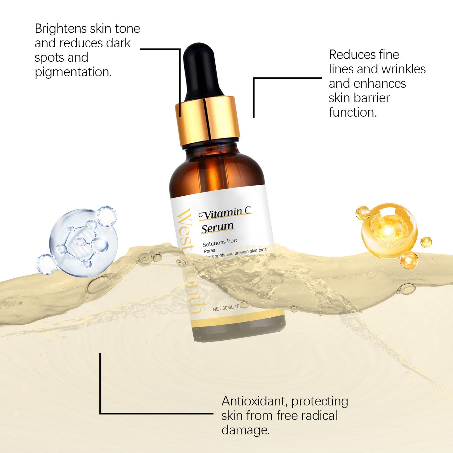 Vitamin C Liquid Brightening Delicate Skin Hydrating