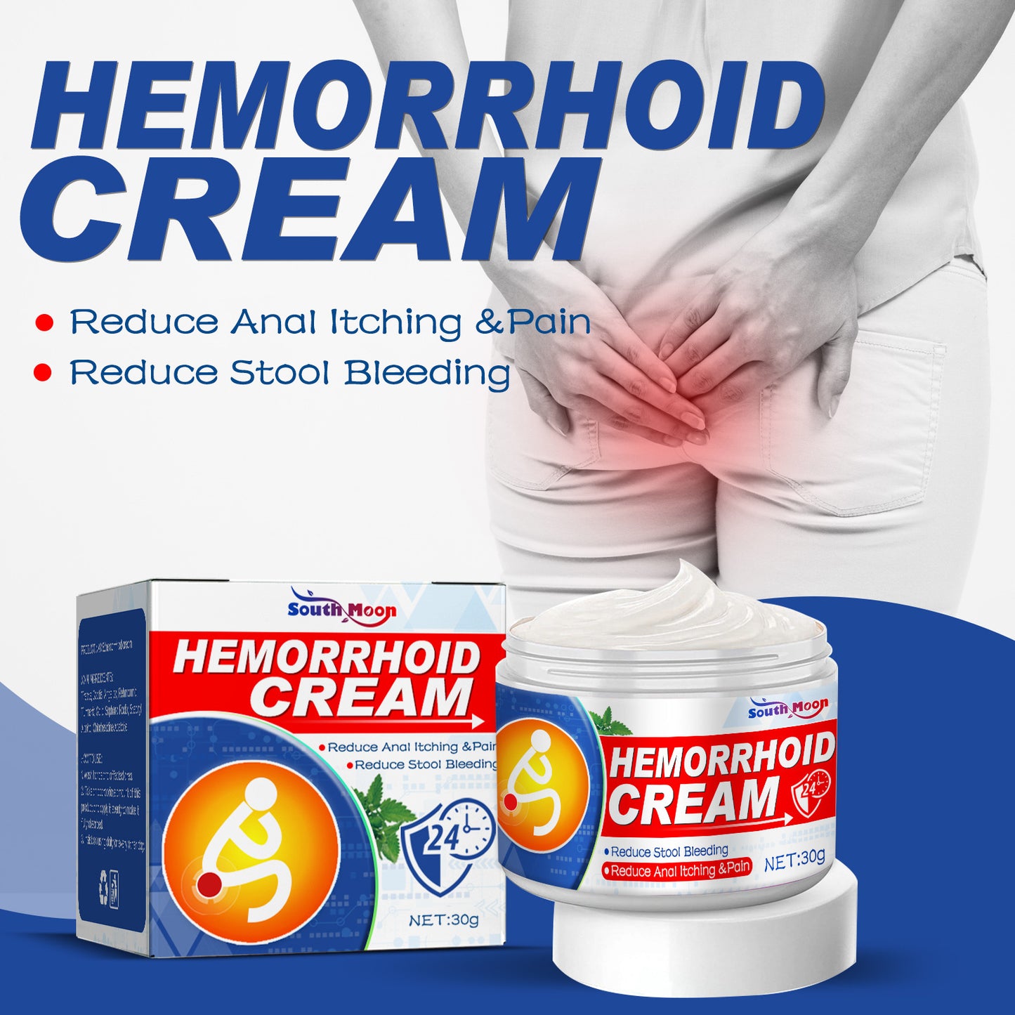 Hemorrhoids Skin care lotion Relieves Swelling Eliminate Meatballs