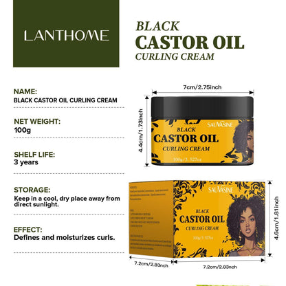 Black Castor Oil Curly Hair Cream Care