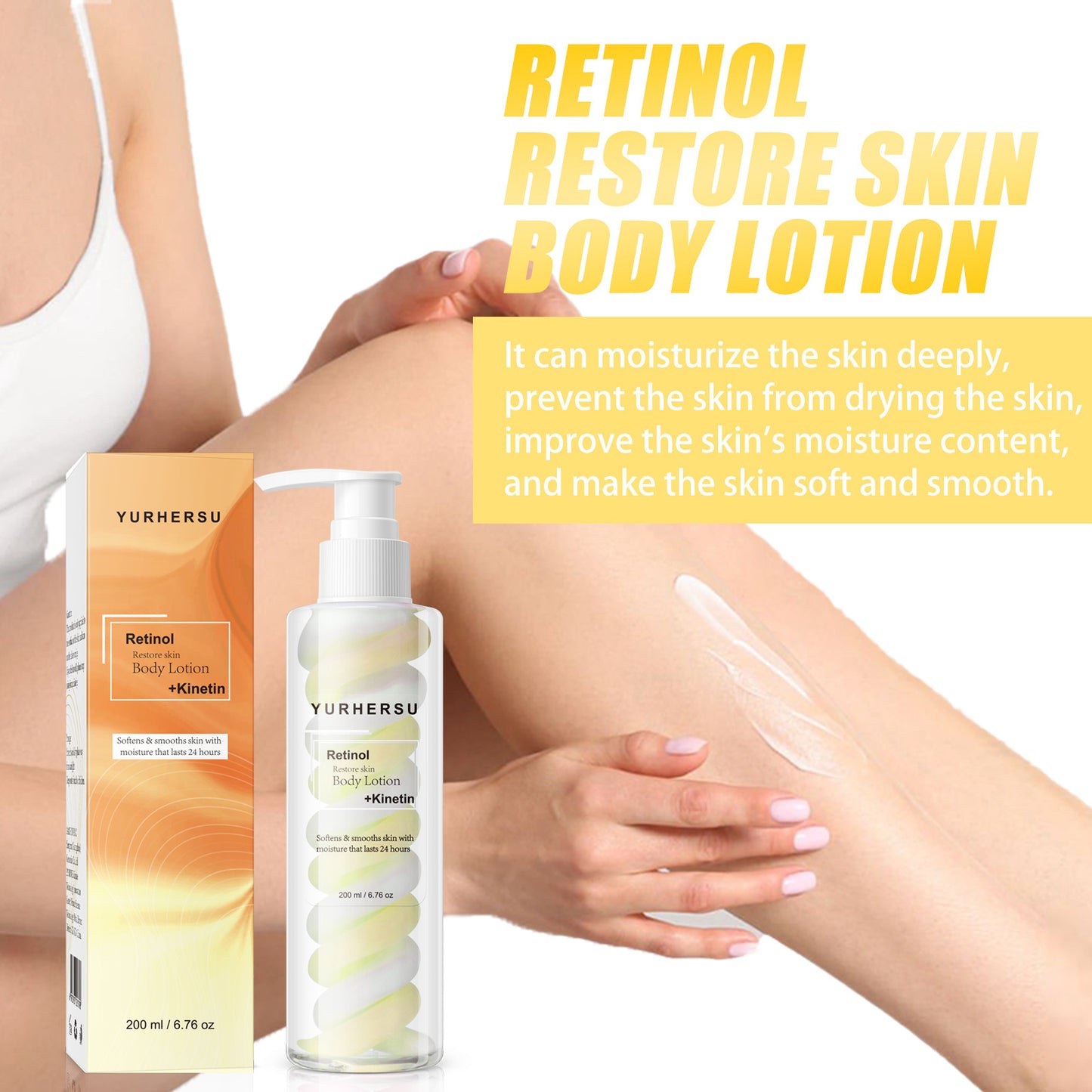 Retinol Two-color Body Lotion Softening Skin Moisturizing